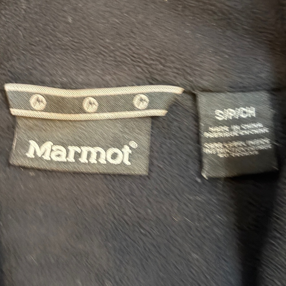 Marmot Men's Black fleece quarter zip Jacket - Picture 5 of 6